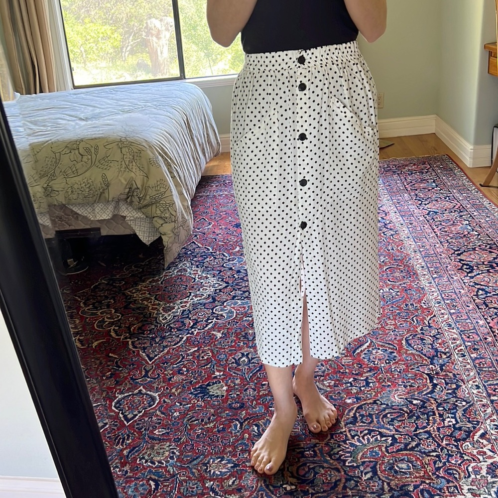 Gorgeous retro feel polka dot skirt bought through Asos from Pull & Bear
